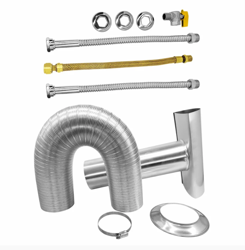 Aquecedor A Gás Rinnai 21 Litros + Kit Completo Branco GÁS:GN - 2