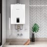 Aquecedor A Gás Rinnai 21 Litros + Kit Completo Branco GÁS:GN - 7
