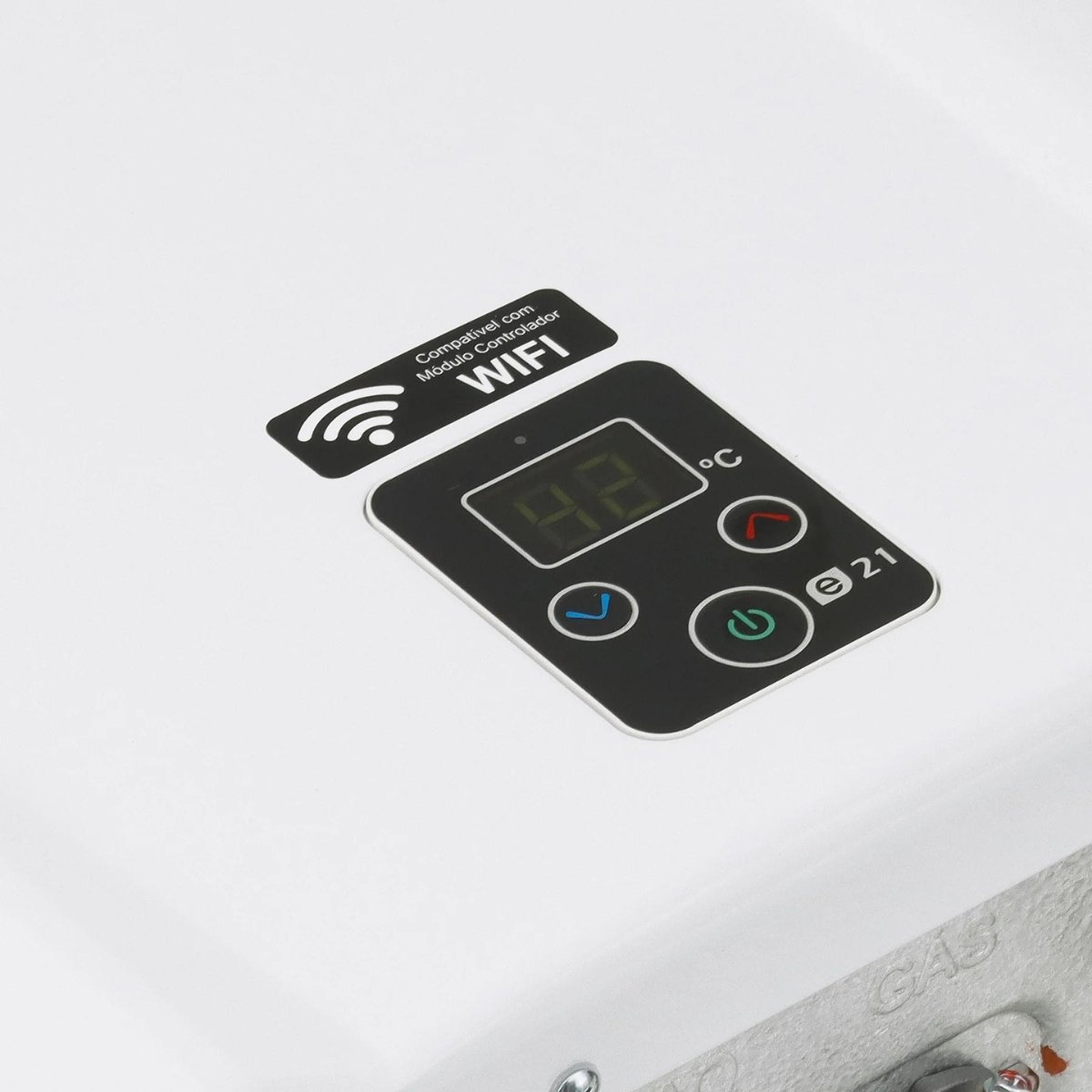 Aquecedor A Gás Rinnai 21 Litros + Kit Completo Branco GÁS:GN - 4