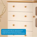 Ver mais imagens de Cômoda Infantil 95cm 1 Porta com Janela e 4 Gavetas Mimo 100% MDF Espresso Móveis