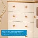 Ver mais imagens de Cômoda Infantil 95cm 1 Porta com Janela e 4 Gavetas Mimo 100% MDF Espresso Móveis