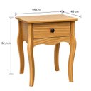Ver imagem 3 de Mesa de Cabeceira 1 Gaveta - 35,5cm x 40cm