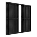 Ver imagem 1 de Porta Balcão de Aluminio 210x200cm 6 Folhas com Travessa e Vidro