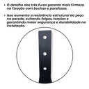 Ver imagem 7 de Seis Cantoneiras Design L Moderno Aço Alta Durabilidade 15cm para Prateleira de Parede Preto
