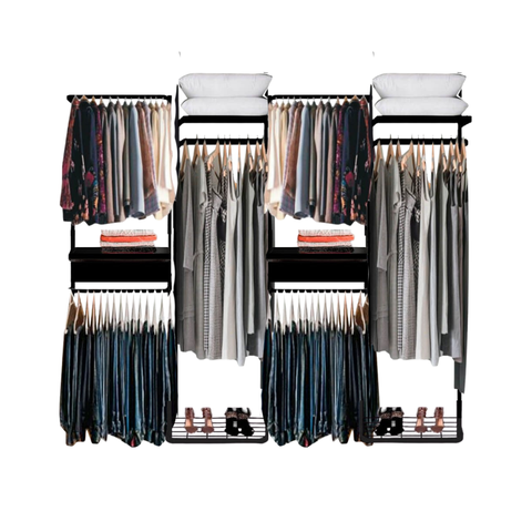 Closet Aramado - Linear Clr373 Gav Corcor, Tamanhocor:preto;tamanho:2,50