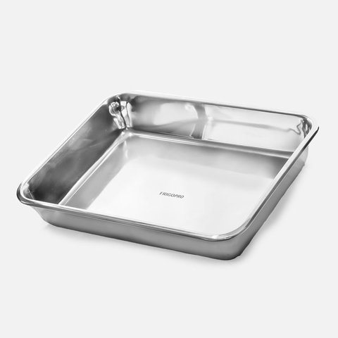 Assadeira Bandeja Alta Retangular em Aço Inox 35 X 27 X 7 Frg6490