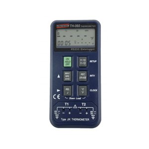 Termômetro Digital Datalogger T1 T2 Rs-232 Memória Tipo Kj 15.000 Dados Windows Th-060 Portátil Com 