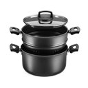 Ver imagem 2 de Cozivapor Antiaderente com Tampa de Vidro Grafite Mta 8215