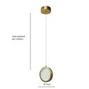 Ver imagem 5 de Lustre Pendente Moderno Led 7w 3000k Bronze 15cm Bivolt Orion Mais Luz