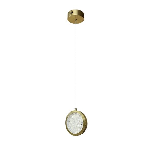 Lustre Pendente Moderno Led 7w 3000k Bronze 15cm Bivolt Orion Mais Luz