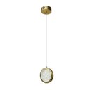 Ver imagem 1 de Lustre Pendente Moderno Led 7w 3000k Bronze 15cm Bivolt Orion Mais Luz