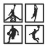 Quadros Esportes Decoração Futebol Skate Basquete Outros Mdf:basquete - 2