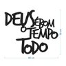 Lettering Deus é bom o tempo todo Woodhead - 3