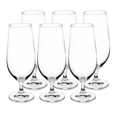 Jogo 6 Taças para Cerveja Anna em Cristal Ecológico 380ml - Bohemia