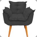 Ver imagem 3 de Kit 2 Poltronas Decorativas Para Recepção Manicure Sala De Estar + 2 Puff Reforçado Suede