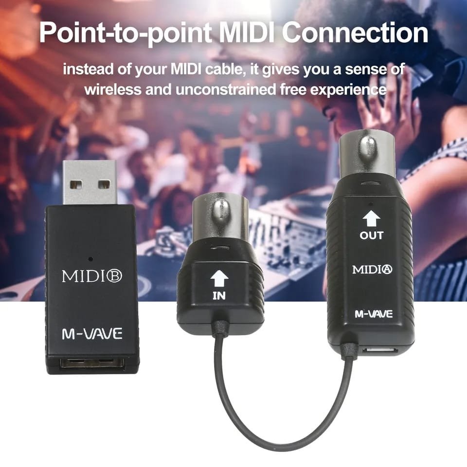 Adaptador Midi/usb P/ Controlador M-vave Ms1 - Ac2766 - 5