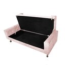 Ver imagem 4 de Recamier Baú Félix Solteiro 160 cm Suede - ADJ Decor - Rosê