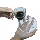 Ver imagem 4 de Jogo de 6 Xícaras em Vidro com Pires 160ml Xivi056 - Casambiente