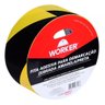 Fita Adesiva para Demarcação de Solo Zebrada Worker 48mm X 30m - Amarelo e Preto - 2