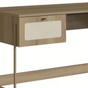 Ver imagem 6 de Mesa Escrivaninha Home Office Pé Metal Arlo A10 Hanover/dourado - Mpozenato