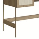 Ver mais imagens de Mesa Escrivaninha Home Office Pé Metal Arlo A10 Hanover/dourado - Mpozenato
