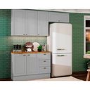 Ver imagem 1 de Cozinha Modulada Henn Americana 4 Peças (2aéreos+1balcão+1complemento) Cz149 Cinza-henn