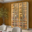 Ver imagem 1 de Cristaleira Bar 4 Portas Reflecta com Pés com LED com Espelho 100% MDF Prisma