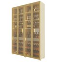 Ver imagem 2 de Cristaleira Bar 4 Portas Reflecta com Pés com LED com Espelho 100% MDF Prisma