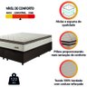 Cama Box Baú Casal King Colchão Molas Ensacadas com Pillow Malttês Suede Cáqui - 6