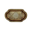 Ver imagem 1 de Bandeja Decorativa em Resina Dourada 27cm Cd3027 Btc