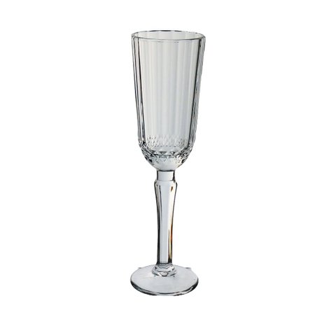 Jogo 6 Peças Taça de Cristal 200ml Transparente 20x5x5cm Vinho Água Espumante