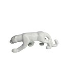 Ver imagem 1 de Escultura Pantera Branca de Cerâmica Moderna Decorativa