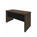 Ver imagem 7 de Escrivaninha Mesa Escritório Diretor em Tamburato com 2 Gavetas