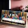 Quadro Santa Ceia Original Leonardo da Vinci:140x70 cm/BRANCA - 4