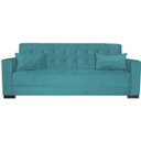Ver imagem 5 de Sofá Cama 3 Lugares Jobim Suede - Doce Sonho Móveis SOFÁ CAMA SOFÁ 3 LUGARES Azul Turquesa