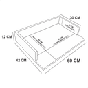 Ver imagem 7 de Suporte Para Forno Microondas Elétrico Nicho Mdf Branco