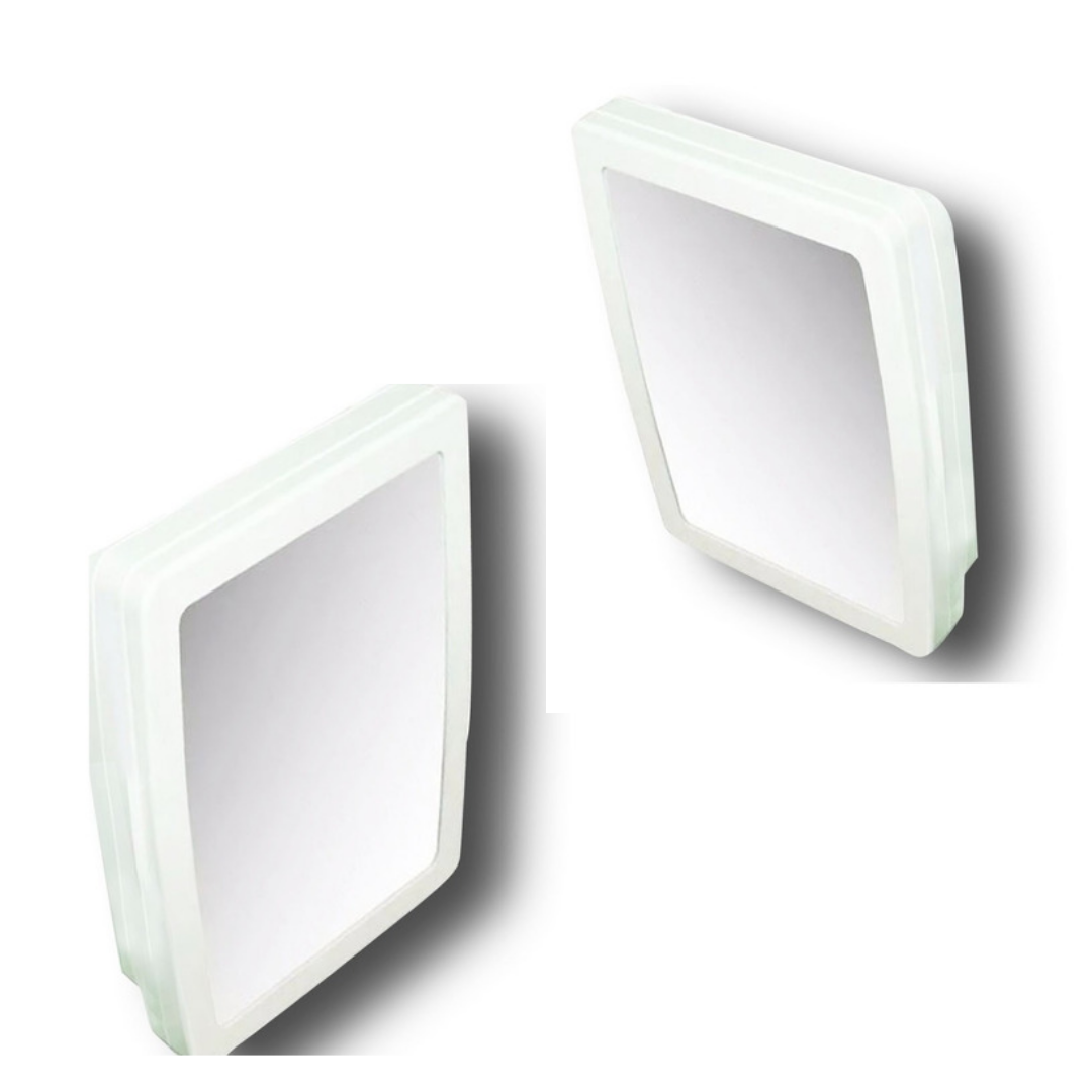 Armário Para Banheiro Suporte Branco Com Espelho Embutir Sobrepor - 2