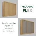 Ver imagem 5 de Guarda-Roupa Casal 3 Portas 4 Gavetas 100% MDF Ipanema Bege/Jequitibá