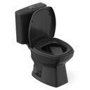 Ver imagem 5 de Kit 3 Vaso Sanitários com Caixa Acoplada e Assento Soft Close Thema Incepa Preto/Brilhante