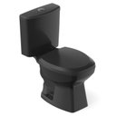 Ver imagem 1 de Kit 3 Vaso Sanitários com Caixa Acoplada e Assento Soft Close Thema Incepa Preto/Brilhante
