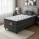 Ver imagem 1 de Cama Box Conjugada Probel Espuma D28 Ortopédico Unique Active Solteiro 88cm