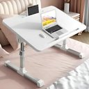 Ver imagem 1 de Mesa Notebook Portátil Ajustável Dobrável Cama Sofá Alumínio