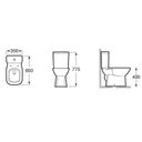 Ver mais imagens de Kit 3 Vaso Sanitários com Caixa Acoplada e Assento Queda Amortecida Debba Classic Roca