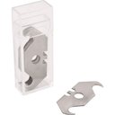 Ver imagem 2 de Lamina P/ Estilete Trapezoidal Corte Curvo C/ 10 Pç Cart