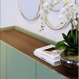 Buffet Aparador Elegance Ripado 3 Portas Pés Mad - 2