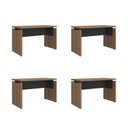 Ver imagem 2 de Kit 4 Peças com Escrivaninhas Operacionais Mesa Escritório 1450 Y37