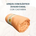 Ver imagem 2 de Lençol Avulso Casal de Malha Vivaldi Premium Sul Brasil:castanha