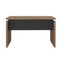 Ver imagem 5 de Mesa para Diretor em Tamburato 1250 com Suspensas com Chave Organizador 2 Gavetas 100% MDF 125,3cm Nogal e Preto Marrom Artany