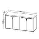 Ver mais imagens de Kit 2 Armários Multiuso para Escritório com Chave