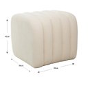 Ver imagem 4 de Puff para Sala de Estar Tube Boucle Branco Natural